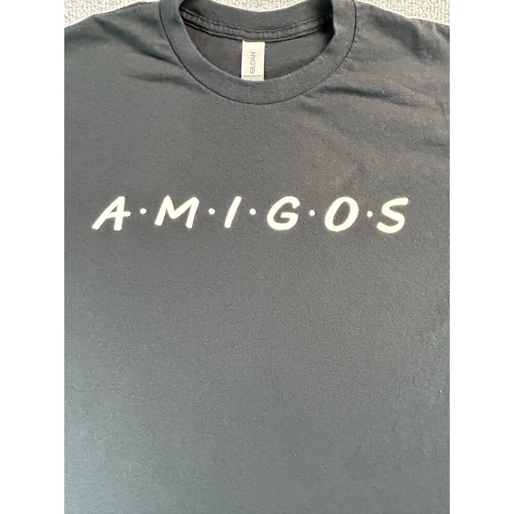 AMIGOS Graphic T Shirt Men's Medium "Friends" TV Show Inspired Short Sleeve Tee - Picture 3 of 6